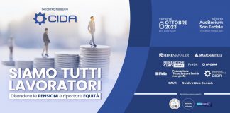 Pensioni, Cida il 6 ottobre a Milano per difesa sistema ed equità