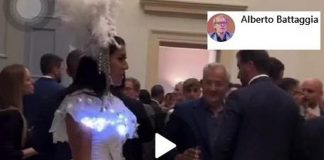 Verona, ‘donna tavolino’ a serata di gala: è polemica