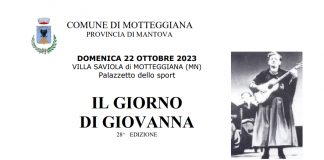 Motteggiana, il 22 ottobre la 28° edizione de “Il giorno di Giovanna”