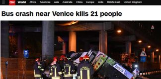 Bus Mestre, la notizia sui media internazionali