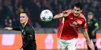 Union Berlino-Napoli 0-1, decide il gol di Raspadori