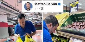Salvini e il post dall’Esselunga: “Niente pesche”. Pioggia di critiche