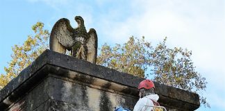 Continuano gli interventi per il restauro del Portale delle Aquile Nord