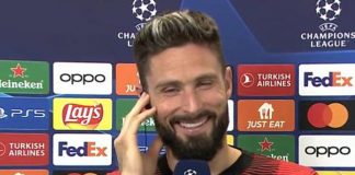 Giroud, la lezione in tv dopo Milan-Psg: “Non mi chiamo Girù” – Video