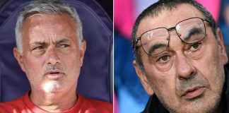 Lazio-Roma, è già derby: Mourinho contro Sarri, botta e risposta