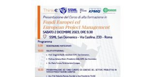 Ue, ‘Fondi europei ed European Project Management’, il 2 dicembre presentazione del corso di alta formazione
