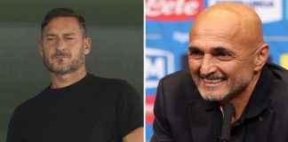 Abbraccio tra Totti e Spalletti, il ct: “Dalla parte del cuore”