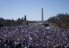 In migliaia alla marcia per Israele a Washington: “No al cessate il fuoco”