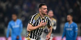 Juve-Napoli 1-0, gol di Gatti e Allegri è primo