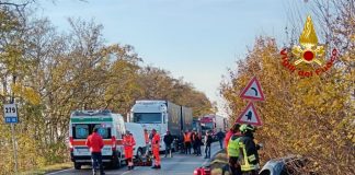 Violento scontro tra un camion e un’auto: ferita una ragazza elitrasportata a Brescia