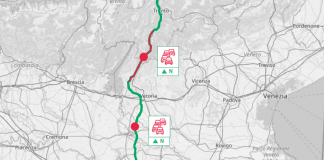 Tamponamento a catena in A22 tra Mantova Nord e Nogarole Rocca. Cinque veicoli coinvolti, due feriti