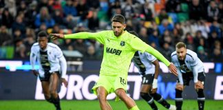 Udinese-Sassuolo 2-2, doppietta di Berardi dal dischetto