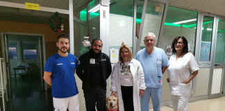 Unità cinofila salvataggio visita piccoli pazienti