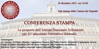 Tributaristi: conferenza stampa su proposte per il Concordato preventivo biennale