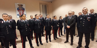 Carabinieri appena giunti nel mantovano, il saluto del Prefetto nella caserma di via Chiassi