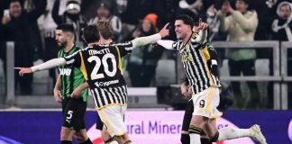 Juve-Sassuolo 3-0, doppietta di Vlahovic e gol di Chiesa: Allegri insegue l’Inter