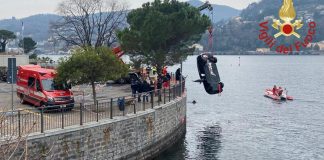 Como, auto nel lago: Morgan Algeri e Tiziana Tozzo hanno provato a salvarsi in ogni modo