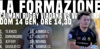 Rugby Serie A: Caimani, ecco il XV che domani sfiderà il Valsugana Rugby Padova