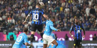 Supercoppa italiana all’Inter: gol di Lautaro, Napoli in dieci si arrende al 91′