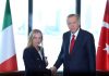 Italia-Turchia, Meloni a cena da Erdogan: focus su migranti, crisi Medio Oriente e Ucraina