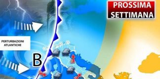 Maltempo sull’Italia, arriva doppia perturbazione: previsioni meteo prossima settimana
