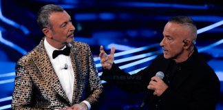 Eros Ramazzotti festeggia 40 anni di Terra Promessa a Sanremo 2024: “Basta sangue, basta guerre”