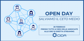 Cida, il 28 febbraio open day per petizione ‘Salviamo il ceto medio’