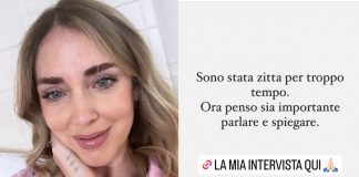 Chiara Ferragni, Fedez e l’intervista: “Zitta per troppo tempo, ora parlo”