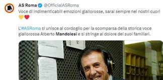 E’ morto Alberto Mandolesi, storica voce radio delle partite della Roma