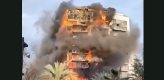 Valencia, violento incendio in edificio di 14 piani: persone intrappolate