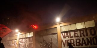 Roma, corteo per Valerio Verbano: bruciato fantoccio con sembianze Meloni