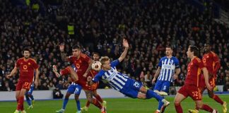 Brighton-Roma 1-0, giallorossi avanti: De Rossi ai quarti di Europa League
