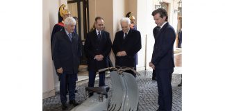 Vertici di Piaggio al Quirinale per i 140 anni della società