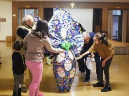 Pasqua, alla Casa del Sole il grande uovo dell’Ail e i doni di Girondi