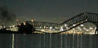 Nave contro ponte a Baltimora: crolla struttura, persone e auto nel fiume