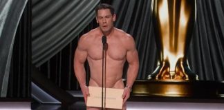 Oscar 2024, John Cena nudo sul palco