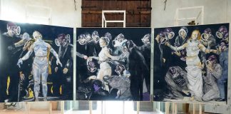 Carpi, danneggiata tela mostra Gratia Plena: aggredito l’artista Andrea Saltini