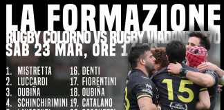 Rugby Serie A Elite – Viadana in campo domani per il derby del Po a Colorno