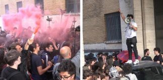 Scontri alla Sapienza, studenti assaltano Commissariato: dirigente preso a pugni – FOTOGALLERY