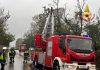 Castelbelforte, alberi caduti sulla provinciale: Vigili del Fuoco in azione