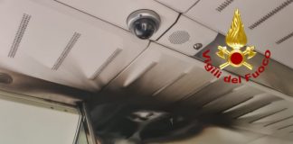 Sermide, vagone di un treno prende fuoco