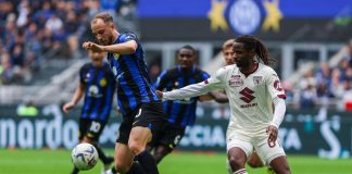 Inter-Torino 2-0, doppietta Calhanoglu e granata in 10: festa nerazzurra a San Siro