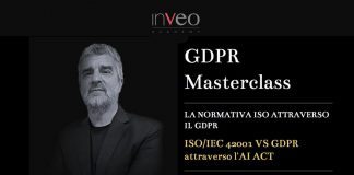 Inveo Academy, terzo appuntamento con Masterclass Gdpr: Ia al centro