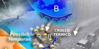 Temporali, vento e neve a bassa quota: nel weekend torna l’inverno
