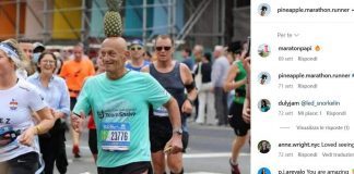 Alla maratona con un ananas in testa, l’impresa di Moshe Lederfien