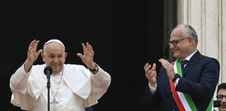 Papa Francesco in visita al Campidoglio