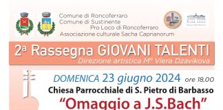 Torna a Roncoferraro la rassegna musicale “Giovani Talenti”: domenica omaggio a Bach