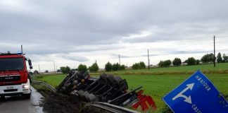 Finisce fuori strada con l’autocarro sulla Goitese: 32enne in ospedale