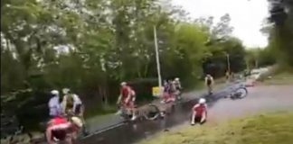 Giro Delfinato, maxi caduta spaventosa – Video