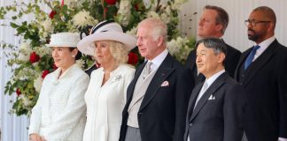 Carlo e Camilla accolgono imperatore Naruhito, cena di gala a Buckingham Palace